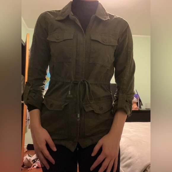 Army Green Utility Jacket - Picture 4 of 6